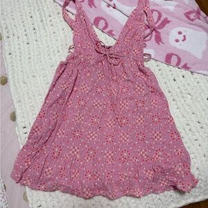 Urban Outfitters Pink Floral Dress